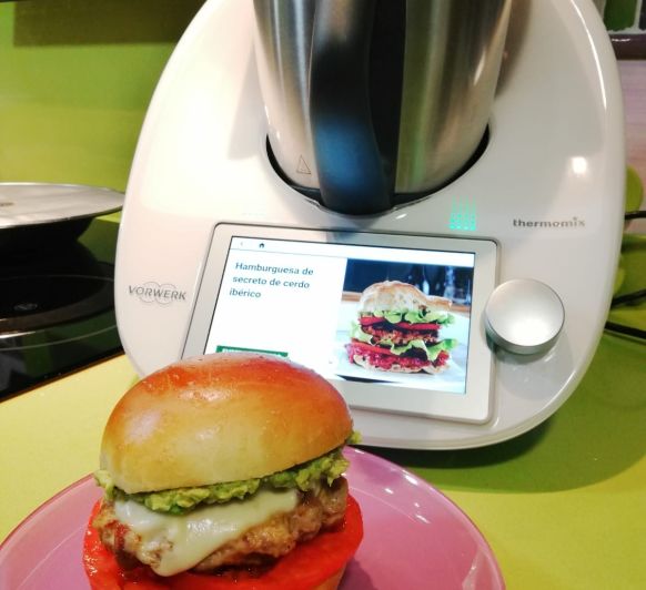 Hamburguesa de Secreto Ibérico con Thermomix®